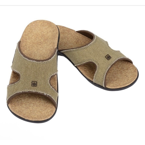 Spenco Kholo Women's Orthotic Slide Sandals Cork Java Womens 9 B Medium New - Picture 6 of 8